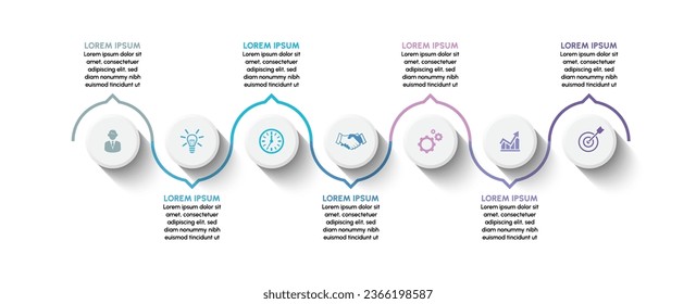 Business data visualization. timeline infographic icons designed for abstract background template