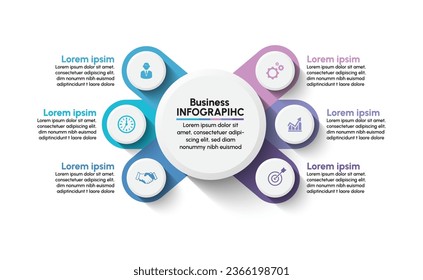 Business data visualization. timeline infographic icons designed for abstract background template