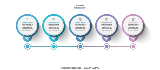 Business data visualization. timeline infographic icons designed for abstract background template