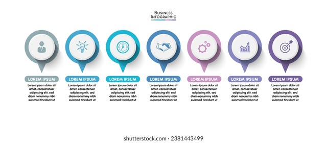 Business data visualization. timeline infographic icons designed for abstract background template