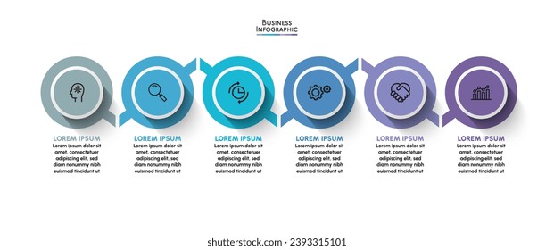 Business data visualization. timeline infographic icons designed for abstract background template