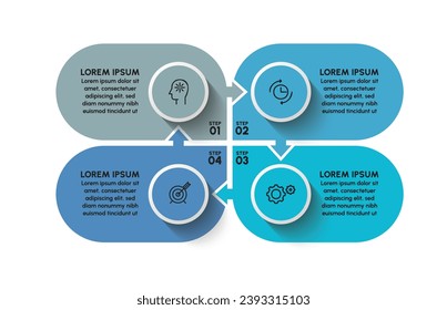 Business data visualization. timeline infographic icons designed for abstract background template