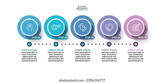 Business data visualization. timeline infographic icons designed for abstract background template