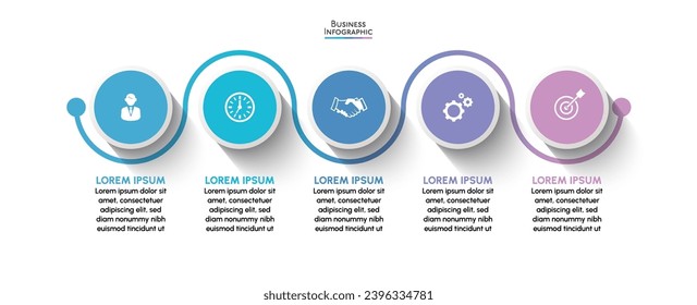 Business data visualization. timeline infographic icons designed for abstract background template