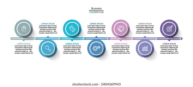 Business data visualization. timeline infographic icons designed for abstract background template