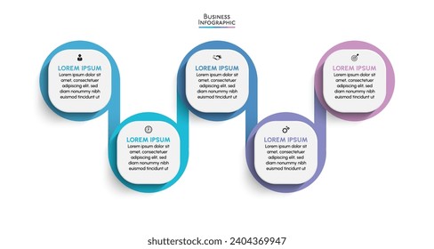 Business data visualization. timeline infographic icons designed for abstract background template