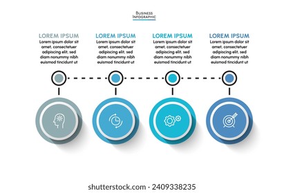 Business data visualization. timeline infographic icons designed for abstract background template