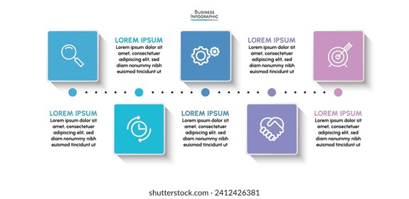 Business data visualization. timeline infographic icons designed for abstract background template
