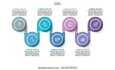 Business data visualization. timeline infographic icons designed for abstract background template