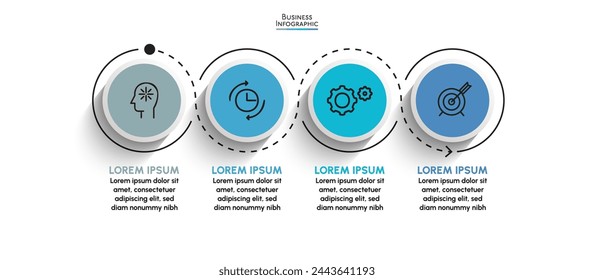 Business data visualization. timeline infographic icons designed for abstract background template