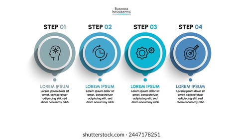 Business data visualization. timeline infographic icons designed for abstract background template