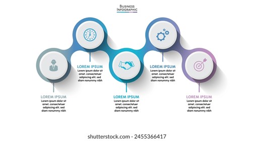 Business data visualization. timeline infographic icons designed for abstract background template