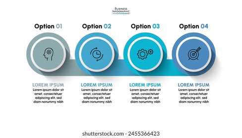 Business data visualization. timeline infographic icons designed for abstract background template