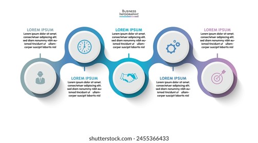 Business data visualization. timeline infographic icons designed for abstract background template