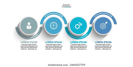 Business data visualization. timeline infographic icons designed for abstract background template