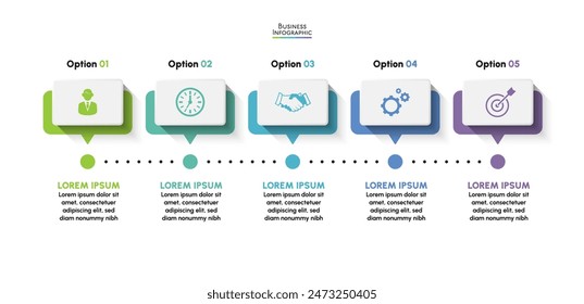 Business data visualization. timeline infographic icons designed for abstract background template