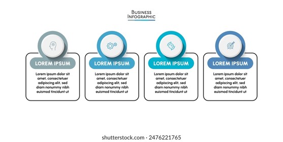 Business data visualization. timeline infographic icons designed for abstract background template
