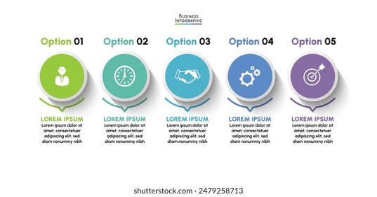 Business data visualization. timeline infographic icons designed for abstract background template