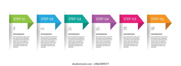 Business data visualization. timeline infographic icons designed for abstract background template vector design