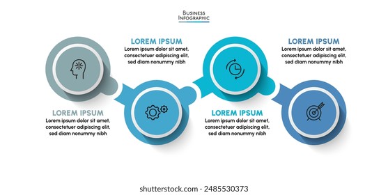 Business data visualization. timeline infographic icons designed for abstract background template