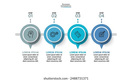 Business data visualization. timeline infographic icons designed for abstract background template