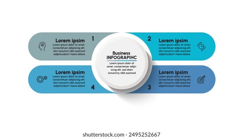 Business data visualization. timeline infographic icons designed for abstract background template