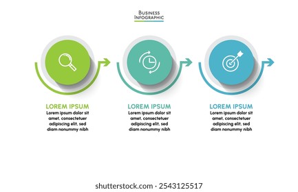 Iconos de infografía de línea de tiempo diseñados para el elemento de hito de Plantilla de fondo abstracto Diagrama moderno Tecnología de proceso Vector de gráfico de presentación de datos de marketing digital