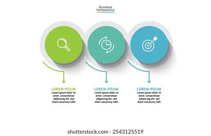 Iconos de infografía de línea de tiempo diseñados para el elemento de hito de Plantilla de fondo abstracto Diagrama moderno Tecnología de proceso Vector de gráfico de presentación de datos de marketing digital