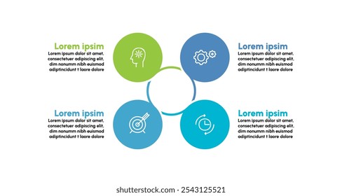 Business data visualization. timeline infographic icons designed for abstract background template milestone element modern diagram process technology digital marketing data presentation chart Vector