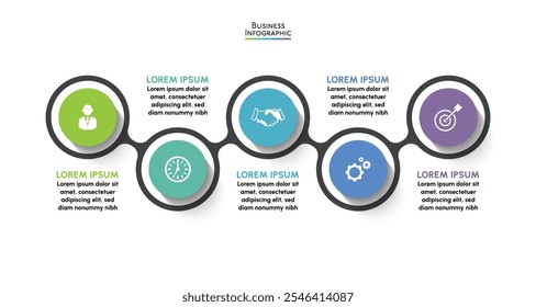 Business data visualization. timeline infographic icons designed for abstract background template