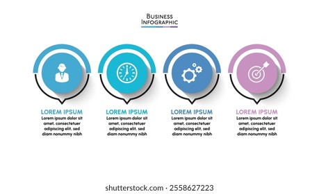 Business data visualization. timeline infographic icons designed for abstract background template