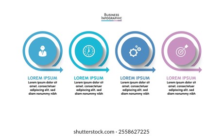Business data visualization. timeline infographic icons designed for abstract background template