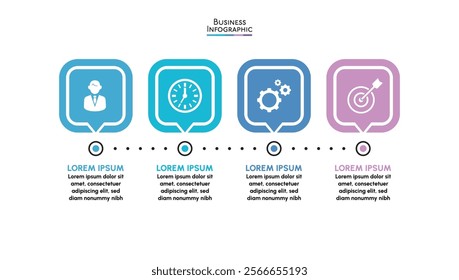 Business data visualization. timeline infographic icons designed for abstract background template