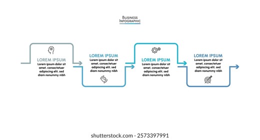 Business data visualization. timeline infographic icons designed for abstract background template