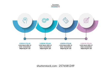 Business data visualization. timeline infographic icons designed for abstract background template