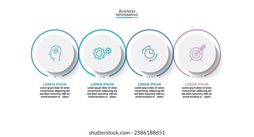 Business data visualization. timeline infographic icons designed for abstract background template