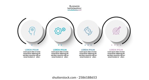 Business data visualization. timeline infographic icons designed for abstract background template