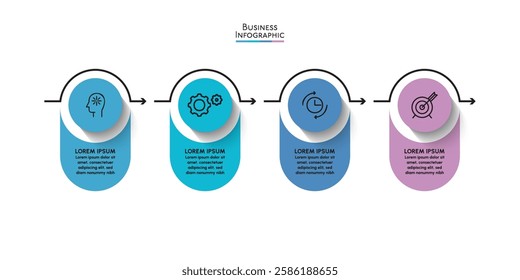 Business data visualization. timeline infographic icons designed for abstract background template
