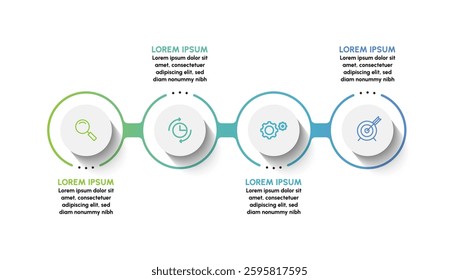 Business data visualization. timeline infographic icons designed for abstract background template