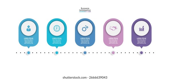 Business data visualization. timeline infographic icons designed for abstract background template