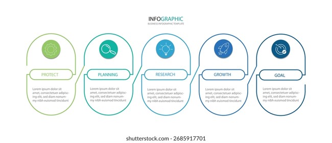 Business data visualization. timeline infographic icons designed for abstract background template