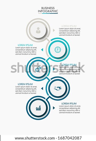 Business data visualization. timeline infographic icons designed for abstract background template