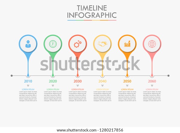 Business Data Visualization Timeline Infographic Icons Stock Vector ...