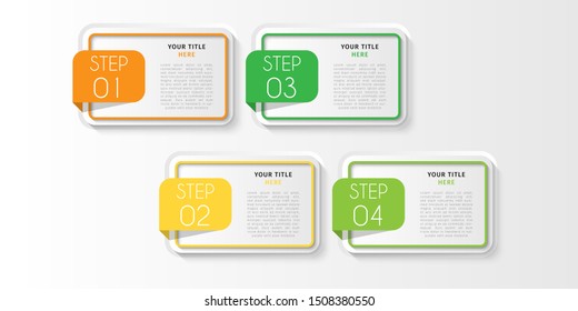 Business data visualization. Timeline infographics with 3 steps or options, circles. Vector business template for presentation.