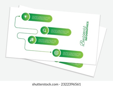 Business data visualization. vector template