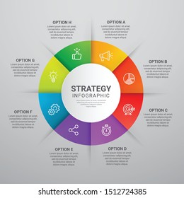 Business data visualization.Steps  Process chart. Abstract elements of graph, diagram with steps, options, parts or processes. Vector business template for presentation Vector Design