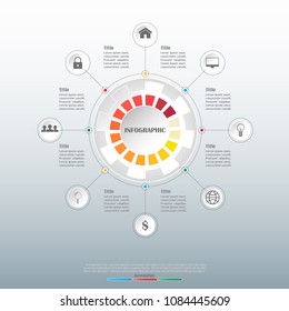 Business data visualization.Vector business template for presentation info graphic.