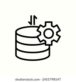 Business, Datenbanksymbol, isoliertes Symbol im hellen Hintergrund, ideal für Website, Blog, Logo, Grafikdesign, Social Media, UI, mobile App