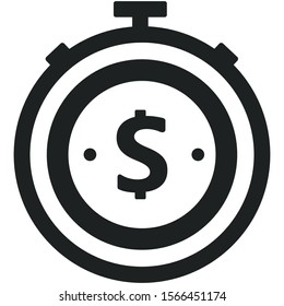Business deadline icon. Vector graphics.
