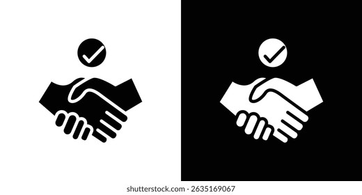 Símbolos de ícone de negócio. Ilustração vetorial.